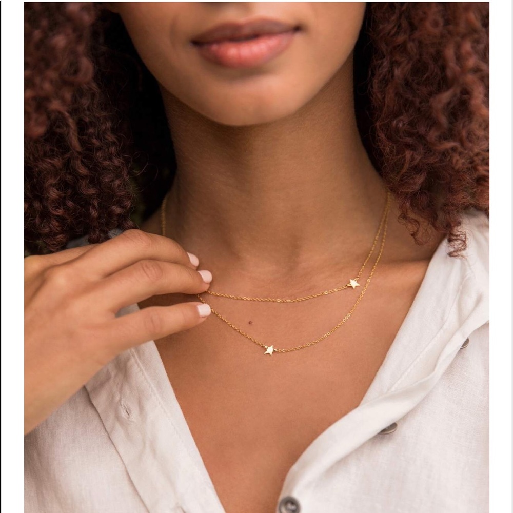 NEW! Double star necklace by Jennifer Zeuner
